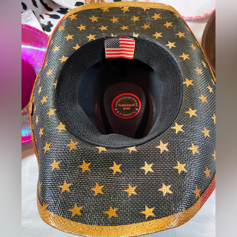Colorful Cowboy Hat Collection for parties 6 total - Picture 3 of 11
